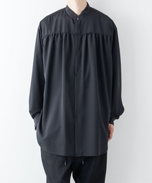 ato | BAND COLLAR GATHERED SHIRT(シャツ/ブラウス)