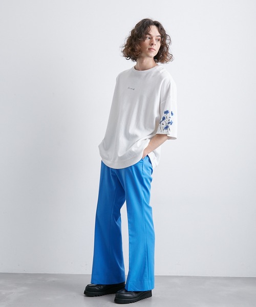 JUNRED(ジュンレッド)の「【influencer gucciさんコラボ】イージーフレアパンツ(スラックス・メンズ・チャコールグレー/ブラック/ブルー系その他4・S/M/L)」の19枚目の写真