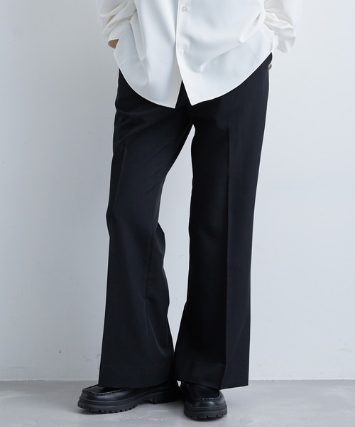 GUCCI フレアスラックスパンツ 38 セール】【influencer gucciさんコラボ】イージーフレアパンツ