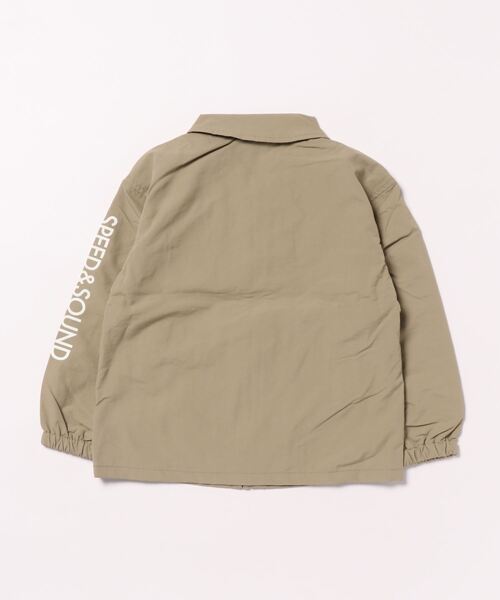 Crescent（クレッセント）の「ワッペン付コーチジャケット（ナイロンジャケット・キッズ・ベージュ/ブラック・110/120/130/90/95/80/100）」の3枚目の写真