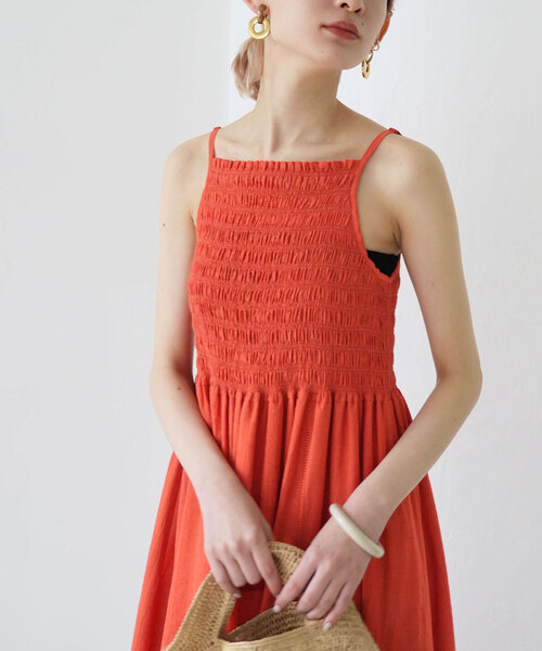美品 SLOBE citron. チャンキードレス キャミワンピース F 美品 SLOBE citron. チャンキードレス キャミワンピース F