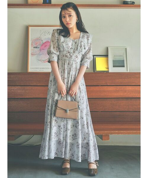 dazzlin（ダズリン）の「コスモスカラーシフォンワンピース