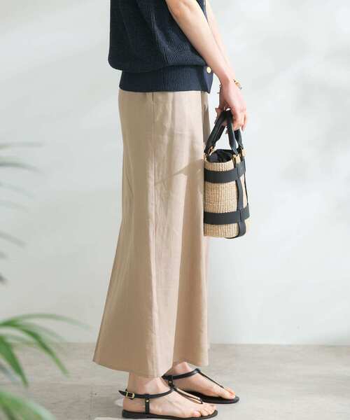 URBAN RESEARCH ROSSO WOMEN（アーバンリサーチ　ロッソ）の「デザインスリットイージータイトスカート（スカート・レディース・ベージュ/ブラック/レッド・FREE）」の5枚目の写真