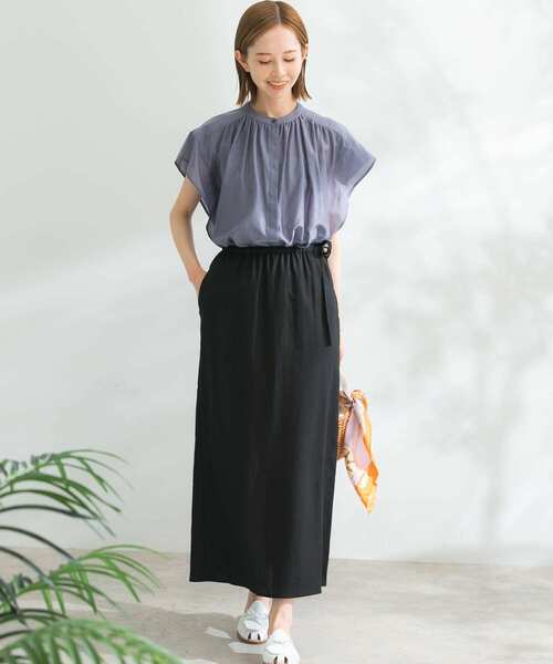 URBAN RESEARCH ROSSO WOMEN（アーバンリサーチ　ロッソ）の「デザインスリットイージータイトスカート（スカート・レディース・ベージュ/ブラック/レッド・FREE）」の15枚目の写真