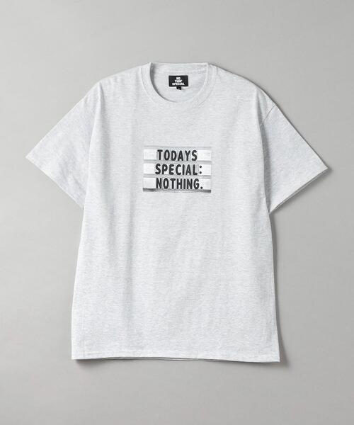 NOTHIN SPECIAL(ナッシンスペシャル)の「<NOTHIN SPECIAL> TODAYS T/Tシャツ(Tシャツ/カットソー・メンズ・ライトグレー・M/L)」の1枚目の写真