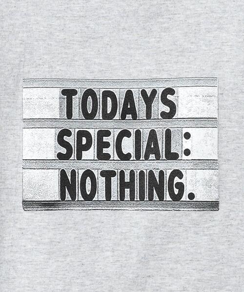NOTHIN SPECIAL(ナッシンスペシャル)の「<NOTHIN SPECIAL> TODAYS T/Tシャツ(Tシャツ/カットソー・メンズ・ライトグレー・M/L)」の5枚目の写真