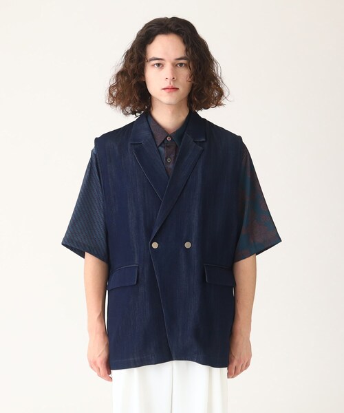 tk.TAKEO KIKUCHI(ティーケータケオキクチ)の「◆ブライトデニムベスト(ベスト・メンズ・ブルー系3/ブラック系3/ネイビー系3・88)」の5枚目の写真