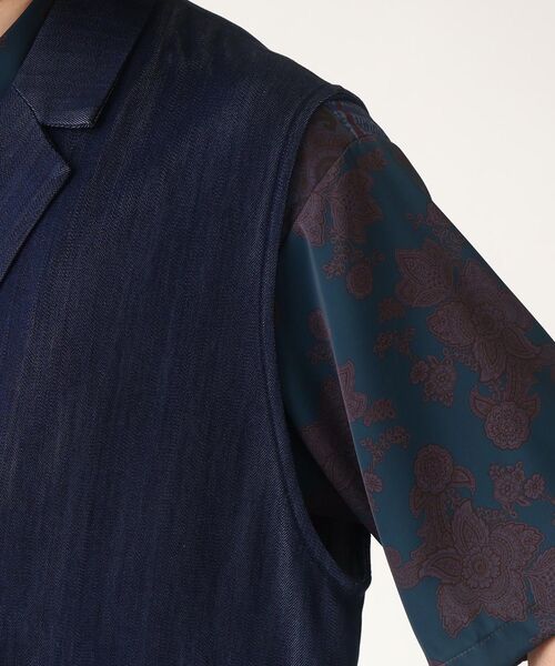 tk.TAKEO KIKUCHI(ティーケータケオキクチ)の「◆ブライトデニムベスト(ベスト・メンズ・ブルー系3/ブラック系3/ネイビー系3・88)」の9枚目の写真