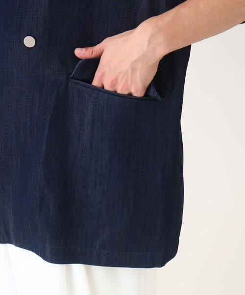 tk.TAKEO KIKUCHI(ティーケータケオキクチ)の「◆ブライトデニムベスト(ベスト・メンズ・ブルー系3/ブラック系3/ネイビー系3・88)」の10枚目の写真