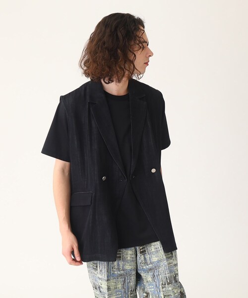 tk.TAKEO KIKUCHI(ティーケータケオキクチ)の「◆ブライトデニムベスト(ベスト・メンズ・ブルー系3/ブラック系3/ネイビー系3・88)」の13枚目の写真