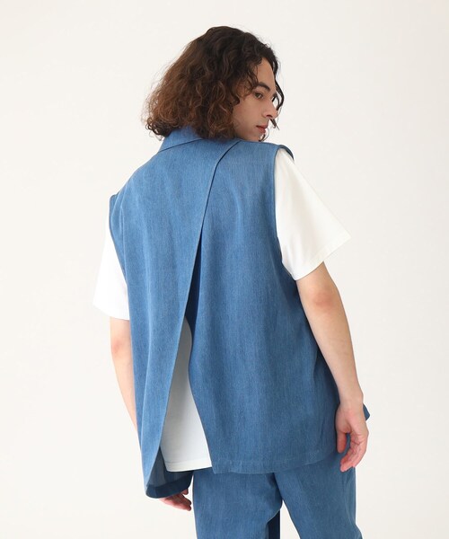 tk.TAKEO KIKUCHI(ティーケータケオキクチ)の「◆ブライトデニムベスト(ベスト・メンズ・ブルー系3/ブラック系3/ネイビー系3・88)」の21枚目の写真