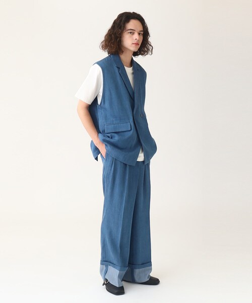 tk.TAKEO KIKUCHI(ティーケータケオキクチ)の「◆ブライトデニムベスト(ベスト・メンズ・ブルー系3/ブラック系3/ネイビー系3・88)」の22枚目の写真