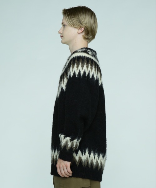 MANASTASH（マナスタッシュ）の「MANASTASH/マナスタッシュ　ABERDEEN SWEATER NORDIC アバディーンセーターノルディック（ニット/セーター・メンズ・ナチュラル/ブラック/ネイビー・MEDIUM/LARGE/X-LARGE）」の4枚目の写真