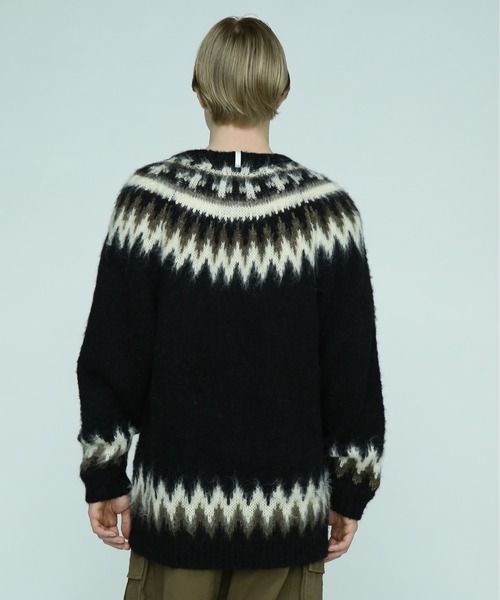 MANASTASH（マナスタッシュ）の「MANASTASH/マナスタッシュ　ABERDEEN SWEATER NORDIC アバディーンセーターノルディック（ニット/セーター・メンズ・ナチュラル/ブラック/ネイビー・MEDIUM/LARGE/X-LARGE）」の5枚目の写真