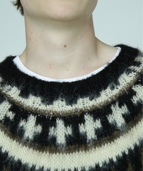 MANASTASH（マナスタッシュ）の「MANASTASH/マナスタッシュ　ABERDEEN SWEATER NORDIC アバディーンセーターノルディック（ニット/セーター・メンズ・ナチュラル/ブラック/ネイビー・MEDIUM/LARGE/X-LARGE）」の6枚目の写真