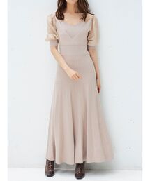 MERCURYDUO | 3WAY異素材ドッキングニットワンピース(ワンピース)