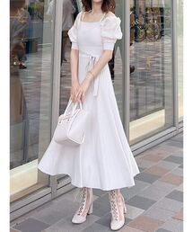 MERCURYDUO | 3WAY異素材ドッキングニットワンピース(ワンピース)