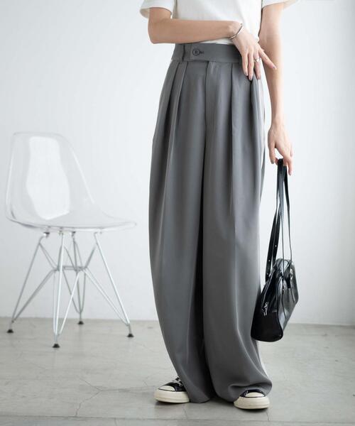 WEGO（ウィゴー）の「WEGO/サスペンダー付タックスラックス（スラックス・レディース・アイボリー/ライトグレー/ブラック・FREE）」の17枚目の写真