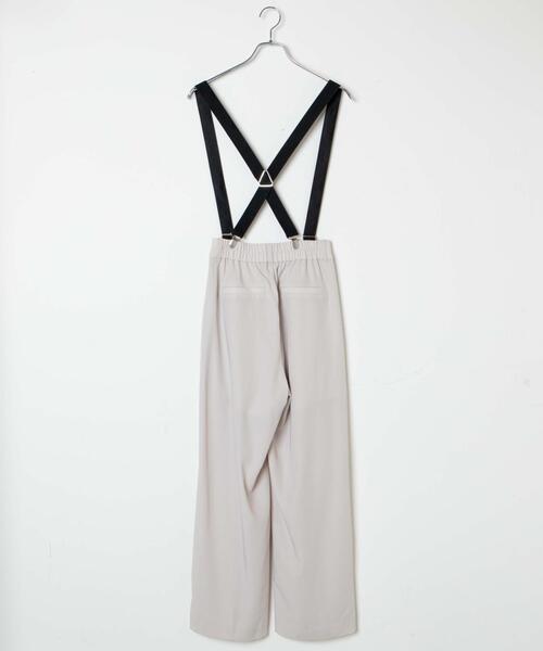 WEGO（ウィゴー）の「WEGO/サスペンダー付タックスラックス（スラックス・レディース・アイボリー/ライトグレー/ブラック・FREE）」の15枚目の写真