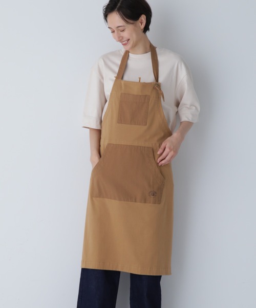 【セール】◆Urth Caffe コラボ コーヒー染めエプロン（エプロン）｜human woman（ヒューマンウーマン）