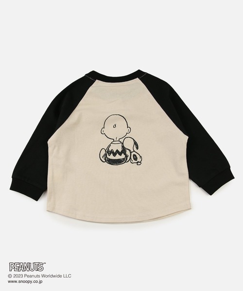 JAM & LINK（ジャムアンドリンク）の「PEANUTS / ピーナッツ スヌーピー 長袖Tシャツ（Tシャツ/カットソー・キッズ・ミント/ブラック/マスタード/ホワイト・100cm/110cm/90cm/80ｃｍ/140cm/120cm/130cm）」の6枚目の写真
