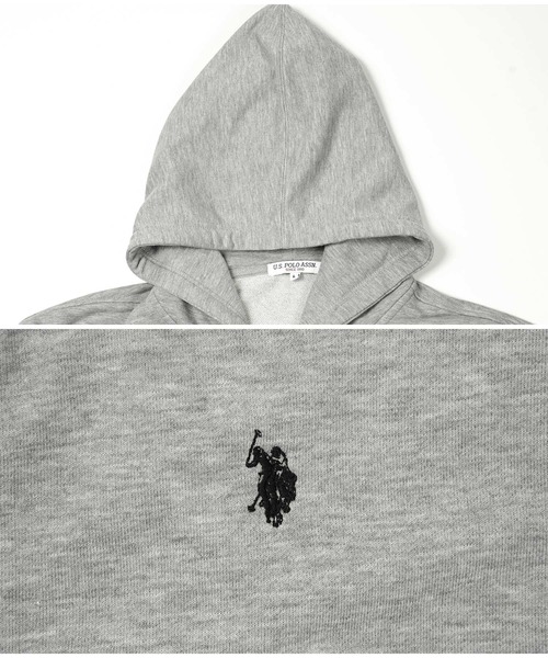 U.S. POLO ASSN.(ユーエスポロアッスン)の「U.S. POLO ASSN. / ユーエスポロアッスン 別注 コラボ 裏毛 ジップアップ パーカー(パーカー・メンズ・ブラック/ネイビー/ライトベージュ/ミックスグレー/グリーン・X-LARGE/LARGE/MEDIUM)」の6枚目の写真