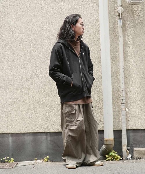 U.S. POLO ASSN.(ユーエスポロアッスン)の「U.S. POLO ASSN. / ユーエスポロアッスン 別注 コラボ 裏毛 ジップアップ パーカー(パーカー・メンズ・ブラック/ネイビー/ライトベージュ/ミックスグレー/グリーン・X-LARGE/LARGE/MEDIUM)」の12枚目の写真
