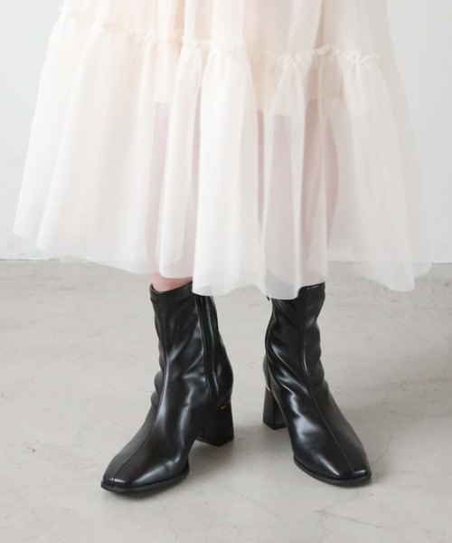archives(アルシーヴ)の「ストレッチブーツ(ブーツ・レディース・アイボリー/ブラック・MEDIUM/LARGE)」の18枚目の写真