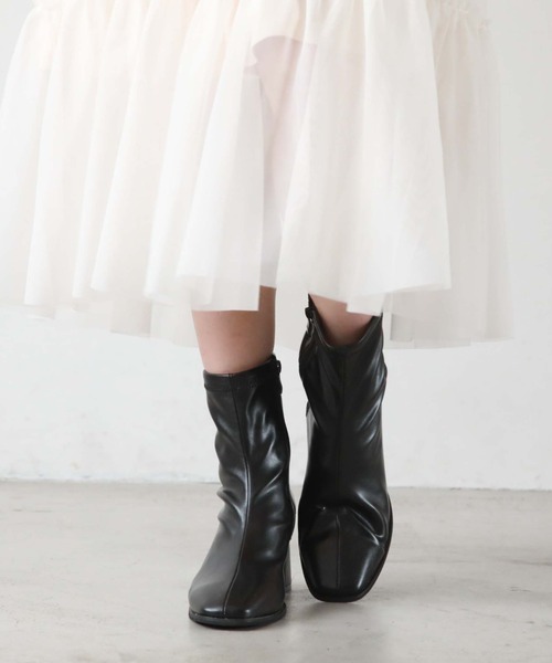 archives(アルシーヴ)の「ストレッチブーツ(ブーツ・レディース・アイボリー/ブラック・MEDIUM/LARGE)」の16枚目の写真