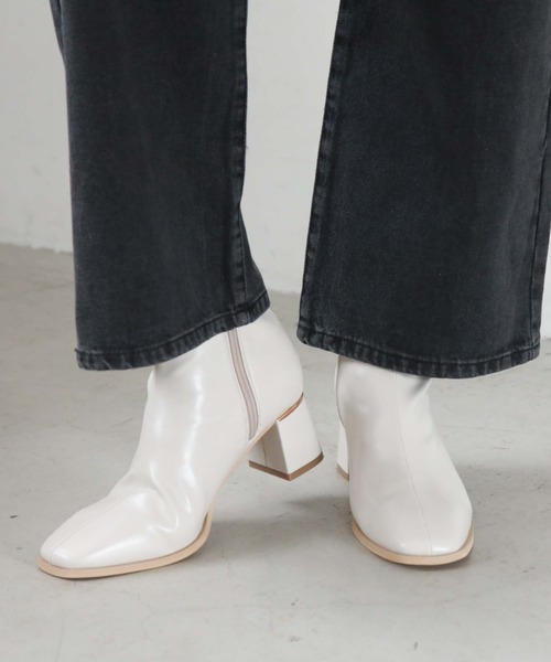 archives(アルシーヴ)の「ストレッチブーツ(ブーツ・レディース・アイボリー/ブラック・MEDIUM/LARGE)」の21枚目の写真
