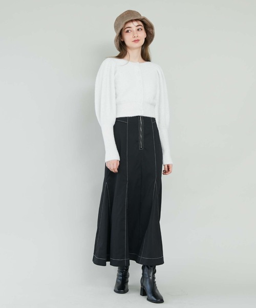 archives(アルシーヴ)の「ストレッチブーツ(ブーツ・レディース・アイボリー/ブラック・MEDIUM/LARGE)」の14枚目の写真