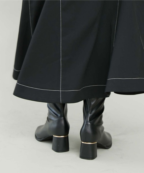 archives(アルシーヴ)の「ストレッチブーツ(ブーツ・レディース・アイボリー/ブラック・MEDIUM/LARGE)」の12枚目の写真