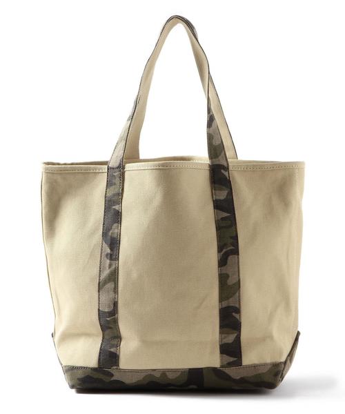 coen（コーエン）の「デイリーキャンバストートバッグ（トートバッグ・レディース・ネイビー/カモフラージュ・FREE）」の4枚目の写真