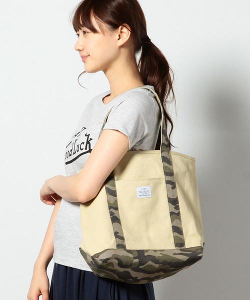 coen（コーエン）の「デイリーキャンバストートバッグ（トートバッグ・レディース・ネイビー/カモフラージュ・FREE）」の10枚目の写真