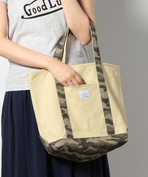 coen（コーエン）の「デイリーキャンバストートバッグ（トートバッグ・レディース・ネイビー/カモフラージュ・FREE）」の11枚目の写真