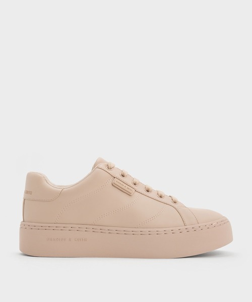 CHARLES & KEITH(チャールズ & キース)の「レースアップ スニーカー(スニーカー・レディース・ブラック/ベージュ/ホワイト・25cm/23cm/23.5cm/24.5cm/25.5cm/22.5cm)」の6枚目の写真