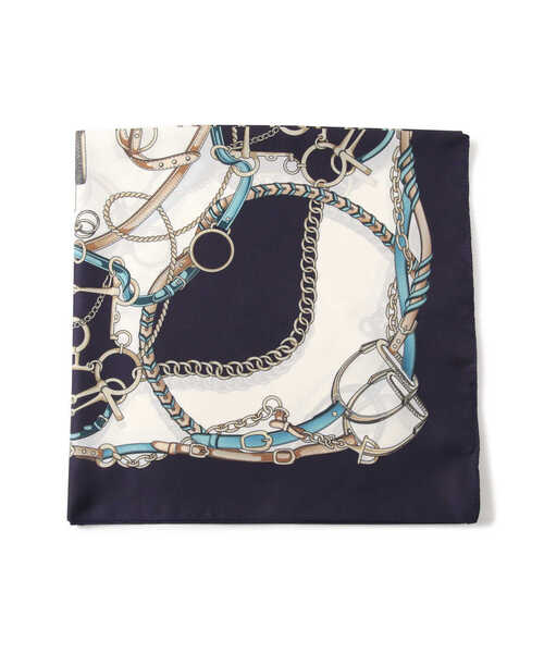 EDIT COLOGNE（エディットコロン）の「ヴィンテージライクスカーフ（ストール/ショール・レディース・ベージュ/ネイビー・ﾌﾘ-）」の6枚目の写真