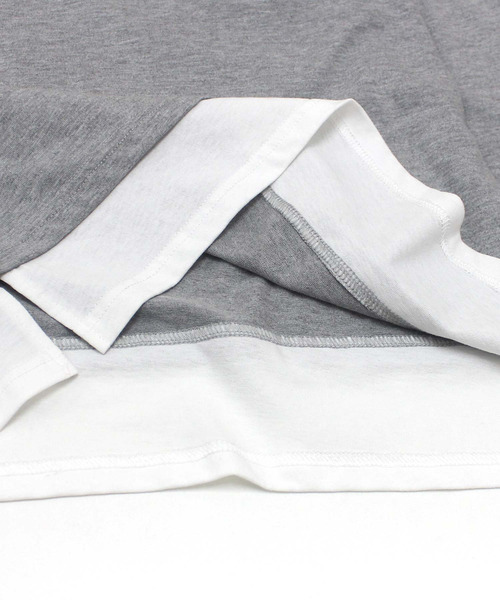 ZI-ON（ジーオン）の「USコットンフェイクレイヤードBIGロンT（Tシャツ/カットソー・キッズ・ダークグリーン/ベージュ/ホワイト系その他/オフホワイト/パープル/杢グレー/ブラック系その他/ブラック・130cm/140cm/150cm/160cm/120cm/110cm）」の19枚目の写真