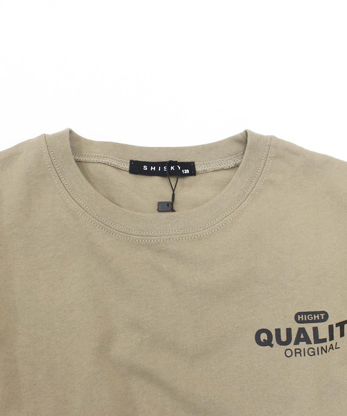 ZI-ON（ジーオン）の「USコットンフェイクレイヤードBIGロンT（Tシャツ/カットソー・キッズ・ダークグリーン/ベージュ/ホワイト系その他/オフホワイト/パープル/杢グレー/ブラック系その他/ブラック・130cm/140cm/150cm/160cm/120cm/110cm）」の20枚目の写真