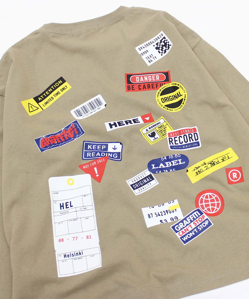 ZI-ON（ジーオン）の「USコットンフェイクレイヤードBIGロンT（Tシャツ/カットソー・キッズ・ダークグリーン/ベージュ/ホワイト系その他/オフホワイト/パープル/杢グレー/ブラック系その他/ブラック・130cm/140cm/150cm/160cm/120cm/110cm）」の22枚目の写真