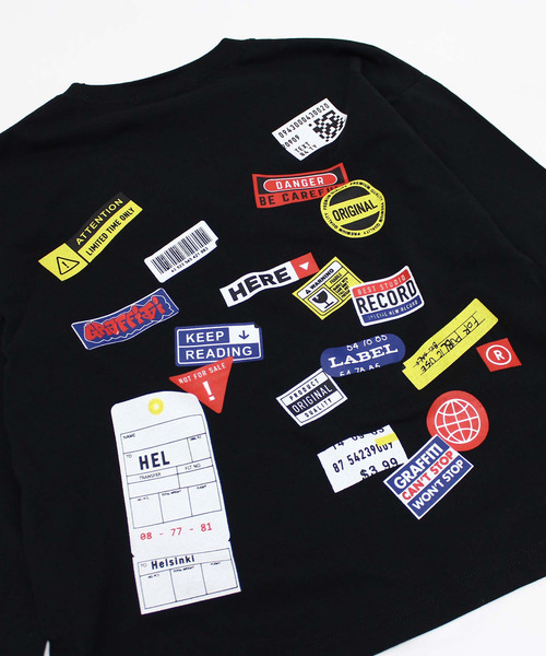 ZI-ON（ジーオン）の「USコットンフェイクレイヤードBIGロンT（Tシャツ/カットソー・キッズ・ダークグリーン/ベージュ/ホワイト系その他/オフホワイト/パープル/杢グレー/ブラック系その他/ブラック・130cm/140cm/150cm/160cm/120cm/110cm）」の11枚目の写真