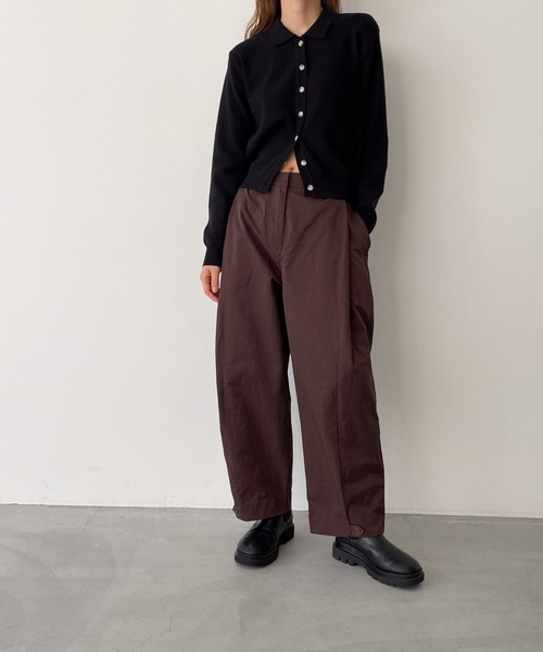 CANAL JEAN（キャナルジーン）の「El mar　ポロニットカーディガン（カーディガン/ボレロ・レディース・アイボリー/ブラック・ONE SIZE）」の8枚目の写真