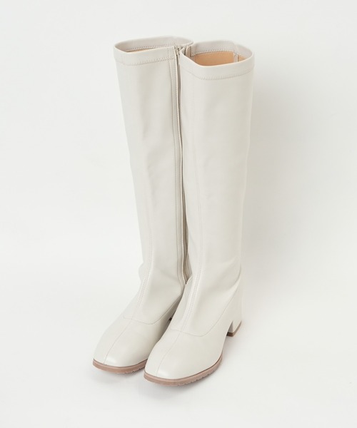 WEGO（ウィゴー）の「WEGO/ストレッチロングブーツ（ブーツ・レディース・ブラック/オフホワイト/ブラウン・LARGE/MEDIUM）」の11枚目の写真