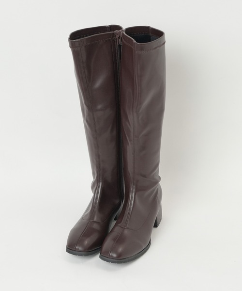 WEGO（ウィゴー）の「WEGO/ストレッチロングブーツ（ブーツ・レディース・ブラック/オフホワイト/ブラウン・LARGE/MEDIUM）」の13枚目の写真