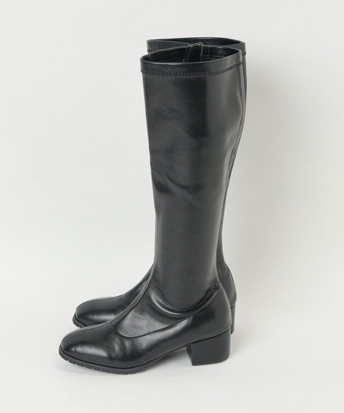 WEGO（ウィゴー）の「WEGO/ストレッチロングブーツ（ブーツ・レディース・ブラック/オフホワイト/ブラウン・LARGE/MEDIUM）」の15枚目の写真