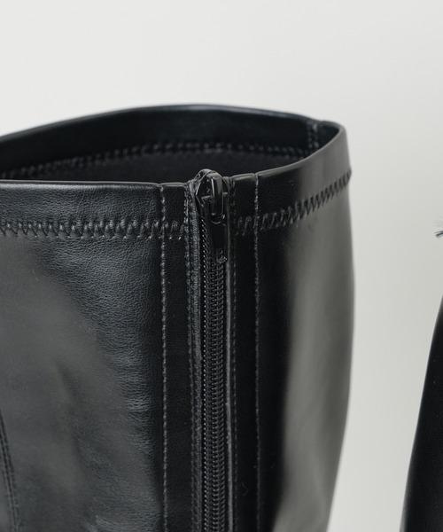 WEGO（ウィゴー）の「WEGO/ストレッチロングブーツ（ブーツ・レディース・ブラック/オフホワイト/ブラウン・LARGE/MEDIUM）」の21枚目の写真