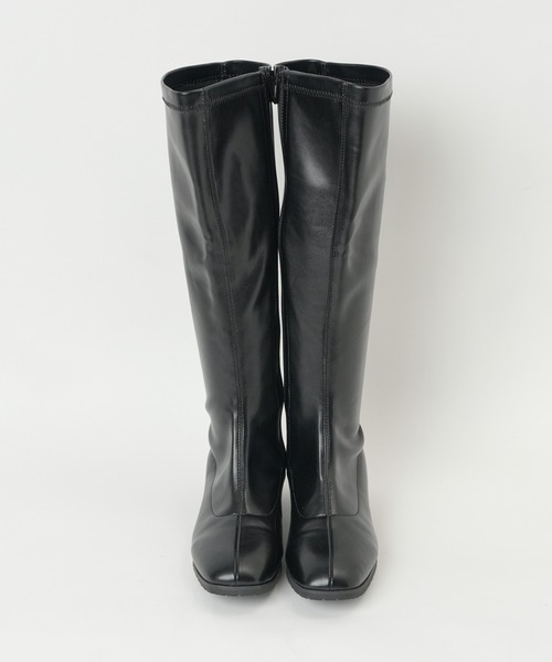 WEGO（ウィゴー）の「WEGO/ストレッチロングブーツ（ブーツ・レディース・ブラック/オフホワイト/ブラウン・LARGE/MEDIUM）」の14枚目の写真