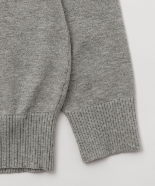 NAVY(ネイビー)の「NAVY ウール混 素肌ニット クルーネック(ニット/セーター・メンズ・グレー/ネイビー/ワイン/ブラウン系/ベージュ/ブラック・XL/L/M/S)」の9枚目の写真