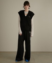 アルパカシャギーニットベスト / Alpaca Shaggy Knit Vestを使った人気