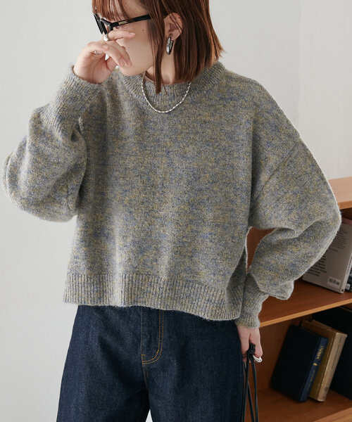 DISCOAT（ディスコート）の「【WEB限定】ふわメランジショートプル